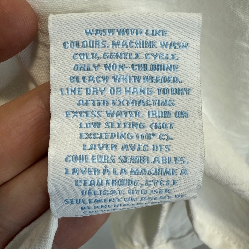 Penmans White V-Neck Women's Blouse size Large - Picture 11 of 12